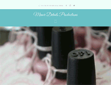 Tablet Screenshot of minordetailsproductions.com